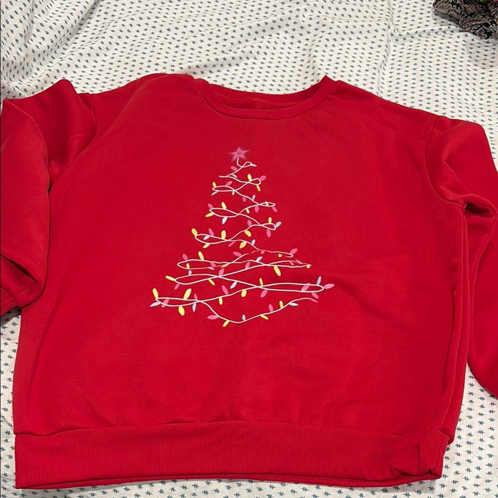 SHEIN Bold Red Pullover